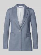 comma Regular Fit Balzer mit Viskose-Anteil in Rauchblau, Größe 38