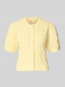 Levi's® Regular Fit Cardigan aus Baumwoll-Mix in Pastellgelb, Größe XS