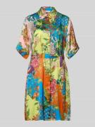 Liu Jo White Knielanges Hemdblusenkleid aus Viskose mit Bindegürtel in...