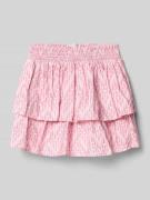 Garcia Rock aus Viskose-Mix mit Rüschenbesatz in Hellrot, Größe 140