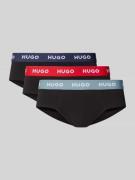 HUGO Slips im 3-er-Pack aus Baumwoll-Mix in Black, Größe L