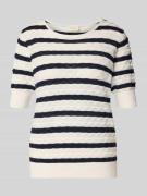 FREE/QUENT Strickshirt mit Rundhalsausschnitt Modell 'Dodo' in Marine,...