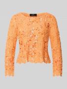 monari Strickshirt mit Häkelspitze Modell 'Cornelly' in Orange, Größe ...