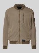 khujo Blouson mit Label-Patches Modell 'IBE' in Beige, Größe L
