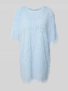 Copenhagen Muse Minikleid mit Fransen Modell 'FALLON' in Hellblau, Grö...