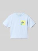 BILLIEBLUSH Regular Fit T-Shirt mit Motiv-Print in Hellblau, Größe 104