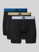 adidas Sportswear Trunks im 3er-Pack mit elastischem Logo-Bund in Blac...