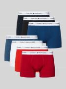 Tommy Hilfiger Trunks aus Baumwoll-Mix im 7er-Pack in Rot, Größe L