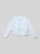 CARS JEANS Regular Fit Jacke in Stepp-Optik Modell 'ALINA' in Hellblau...