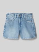 Garcia Regular Fit Shorts mit Logo-Patch in Blau, Größe 146