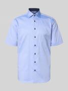 ETERNA Regular Fit Business-Hemd aus Baumwolle mit Kentkragen in Blau,...