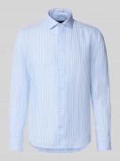 Matinique Modern Fit Freizeithemd aus Leinen mit Kentkragen in Hellbla...
