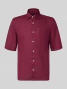 Marc O'Polo Regular Fit Freizeithemd aus reinem Leinen in Dunkelrot, G...