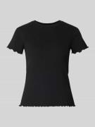 Pieces Slim Fit T-Shirt mit Viskose-Anteil Modell 'NICCA' in Black, Gr...