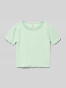 Only Regular Fit T-Shirt mit Viskose-Anteil Modell 'KONELLA' in Mint, ...