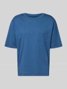 Schiesser T-Shirt mit Rundhalsausschnitt und Brusttasche in Marine, Gr...