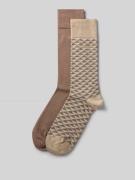 BOSS Socken aus Baumwoll-Mix im 2er-Pack in Beige, Größe 39-42