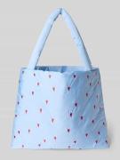 STUDIO NOOS Tote Bag mit Allover-Motiv-Stitching Modell 'Puffy' in Hel...