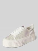 Buffalo Sneaker mit Ziersteinbesatz Modell 'MADISON GLAM' in Weiss, Gr...