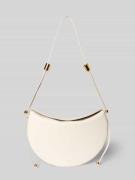 FURLA Handtasche aus Leder mit Label-Detail in Offwhite, Größe 1