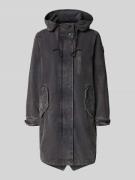 khujo Parka mit Kapuze und Pattentaschen Modell 'FREYA' in Dunkelgrau,...