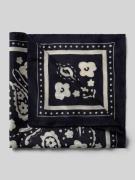 Stefanel Seidentuch im Allover-Look Modell 'FOULARD POIS' in Marine Me...