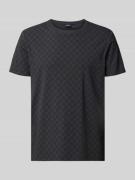 JOOP! Collection T-Shirt mit Logo-Muster und Rundhalsausschnitt in BLA...