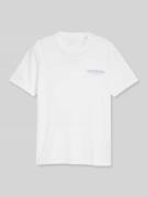 Tom Tailor Denim Regular Fit T-Shirt aus reiner Baumwolle in Weiss, Gr...