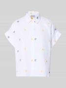 JAKE*S STUDIO WOMAN Bluse mit Hemdblusenkragen und Knopfleiste in Ecru...