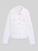 Tom Tailor Regular Fit Jeansjacke aus Baumwoll-Mix in Weiss, Größe L