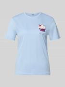 Only Shaped Fit T-Shirt aus reiner Baumwolle Modell 'KITA' in Hellblau...