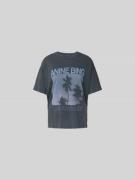Anine Bing Relaxed Fit T-Shirt mit Logo-Print in Black, Größe L