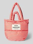 MADS NØRGAARD Handtasche mit Steppnähten und Label-Detail in Rot, Größ...