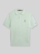 Tommy Hilfiger Poloshirt mit Logo Detail in Mint, Größe L