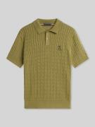 Tommy Hilfiger Poloshirt mit Logo Detail in Khaki, Größe L