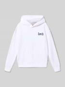 Levi’s® Kids Regular Fit Hoodie aus Baumwoll-Mix in Weiss, Größe 140