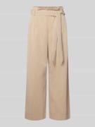 Only Regular Fit Bundfaltenhose aus Viskose-Mix Modell 'MARSA' in Sand...