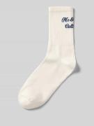 Karo Kauer Socken mit geripptem Bund Modell 'No Hustle' in Weiss, Größ...