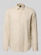 BOSS Orange Regular Fit Freizeithemd aus reinem Leinen Modell 'RELEGAN...