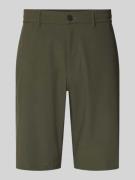 CRUNA Straight Fit Shorts mit elastischem Bund in Oliv, Größe 48