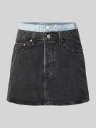 Levi's® Jeansrock im Double-Layer-Look in Anthrazit, Größe 25
