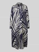 Milano Italy Midikleid mit durchgehender Knopfleiste in Dunkelblau, Gr...