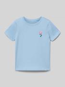 Only Regular Fit T-Shirt aus reiner Baumwolle Modell 'VEGA' in Bleu, G...