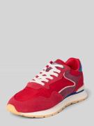 HOFF Sneaker aus Leder-Mix mit Logo-Detail Modell 'City' in Rot, Größe...