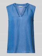 B.Young Blusentop aus Lyocell Modell 'KOSMO' in Jeansblau, Größe 34
