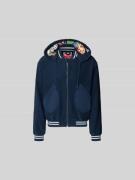 Kenzo Relaxed Fit Jacke mit Motiv-Patches in Dunkelblau, Größe L