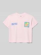 s.Oliver RED LABEL Oversized T-Shirt aus reiner Baumwolle in Lavender,...