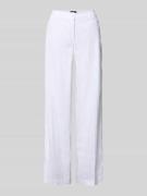 Cambio Leinenhose mit Eingrifftaschen Modell 'ADRIENNE' in Weiss, Größ...