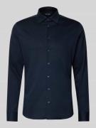 Roy Robson Slim Fit Business-Hemd mit Kentkragen in BLACK, Größe 38