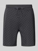 JOOP! Collection Shorts aus Baumwolle mit Logo-Muster in BLACK, Größe ...